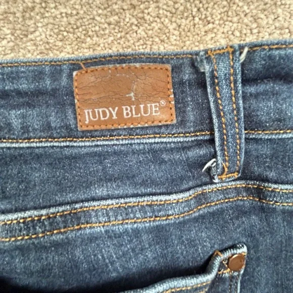 Judy Blue Dark Wash Bootcut Jeans Size 15/32 JB82361-S DK Blue Denim - Picture 7 of 10